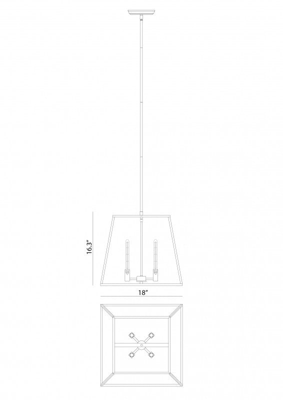 Luminaire suspendu Noir | CANDOR - Noir