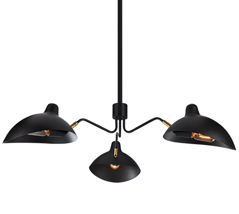 Luminaire suspendu Bronze et or brossé | DROID - Bronze et or brossé