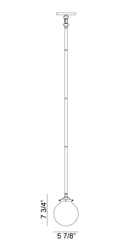 Luminaire suspendu | PARTICLES - Noir et chrome — Abat-jour fermé