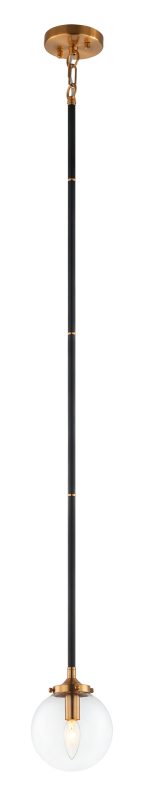 Luminaire suspendu | PARTICLES - Laiton — Abat-jour fermé
