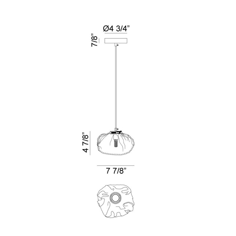 Luminaire suspendu Laiton | MELO - Laiton