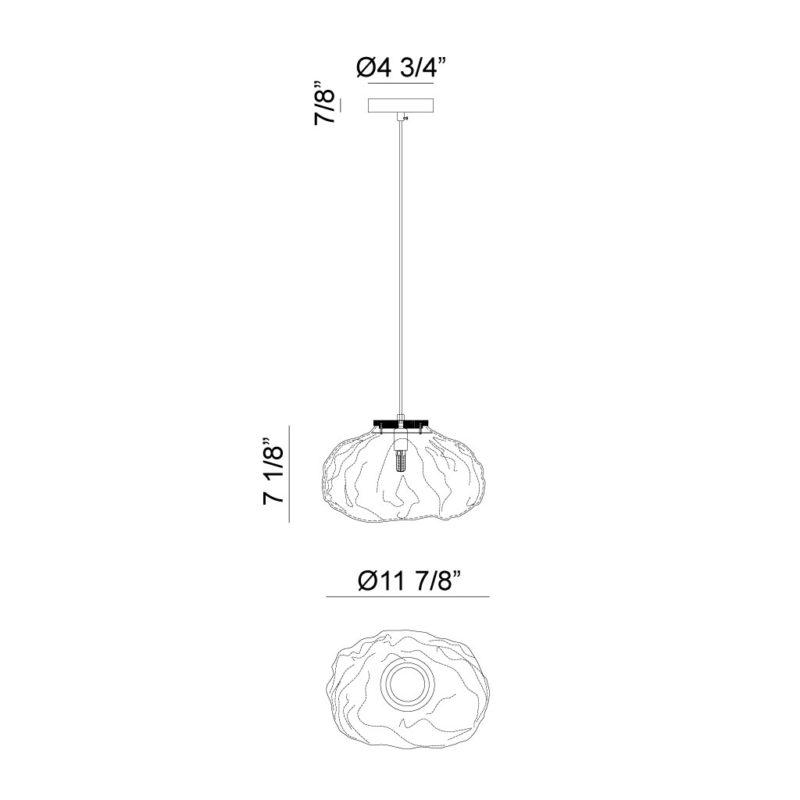 Luminaire suspendu Laiton | MELO - Laiton