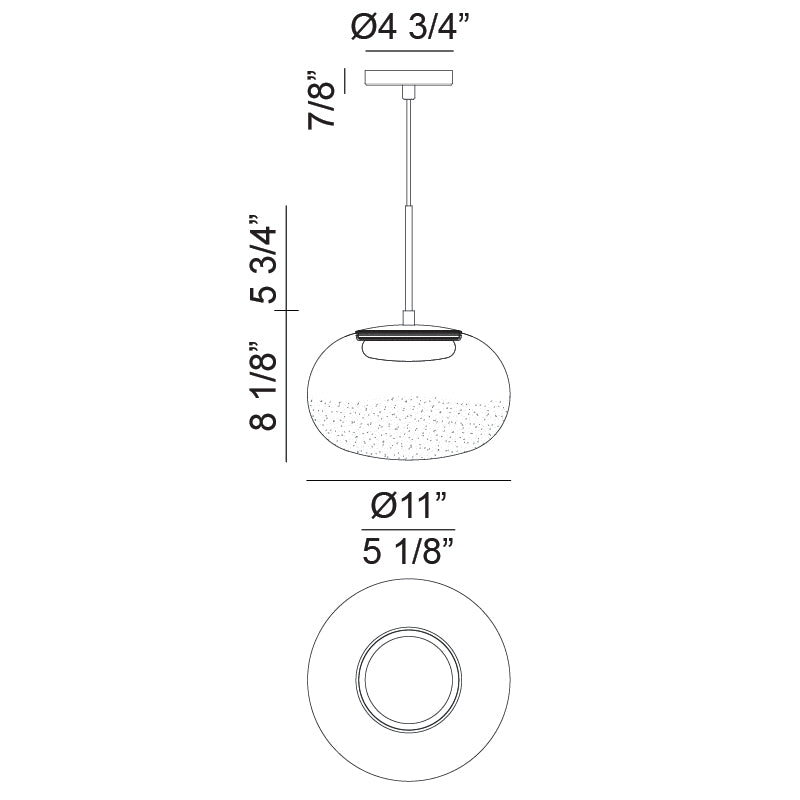 Luminaire suspendu | JAYCE - Laiton