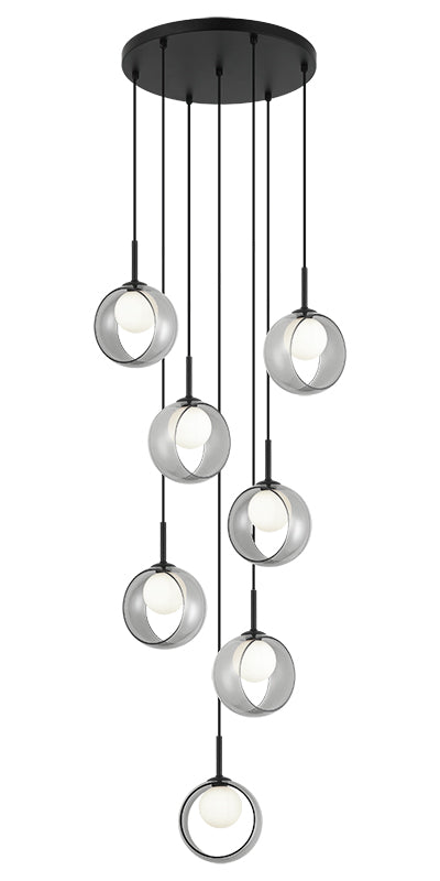 Luminaire suspendu | DELCIA - Noir