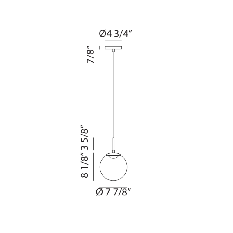 Luminaire suspendu | BOBLE - Laiton