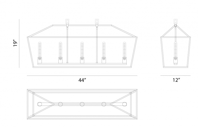 Luminaire suspendu Noir et laiton | SCATOLA - Noir et laiton