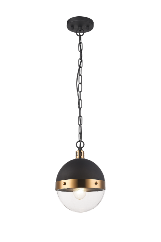 Luminaire suspendu | TORINO - Laiton — Abat-jour fermé