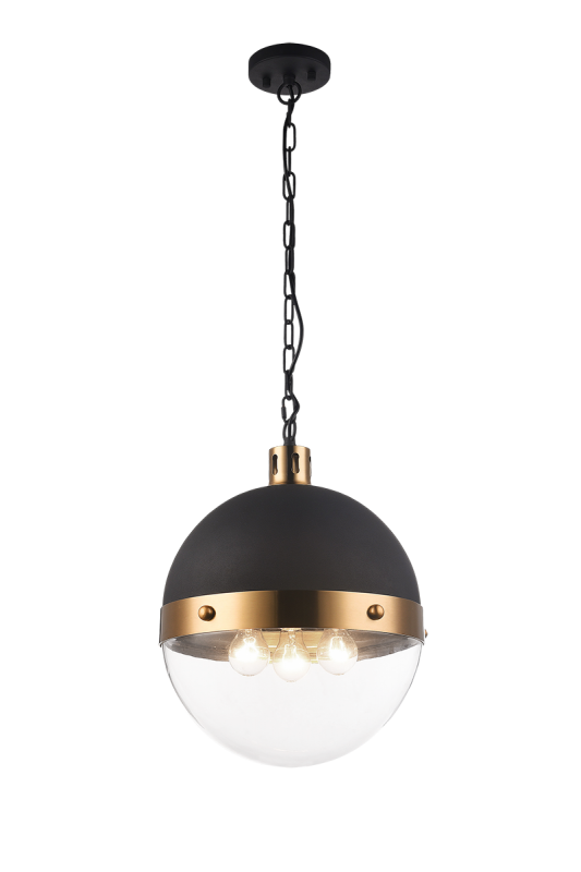 Luminaire suspendu | TORINO - Laiton — Abat-jour fermé