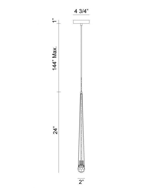 Luminaire suspendu | RENAIE - Laiton