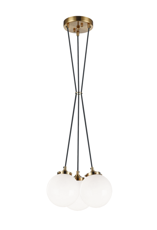 Luminaire suspendu | THE BOUGIE - Laiton — Abat-jour ouvert