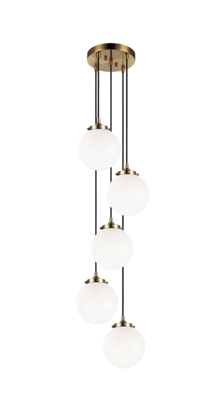 Luminaire suspendu | THE BOUGIE - Laiton — Abat-jour ouvert