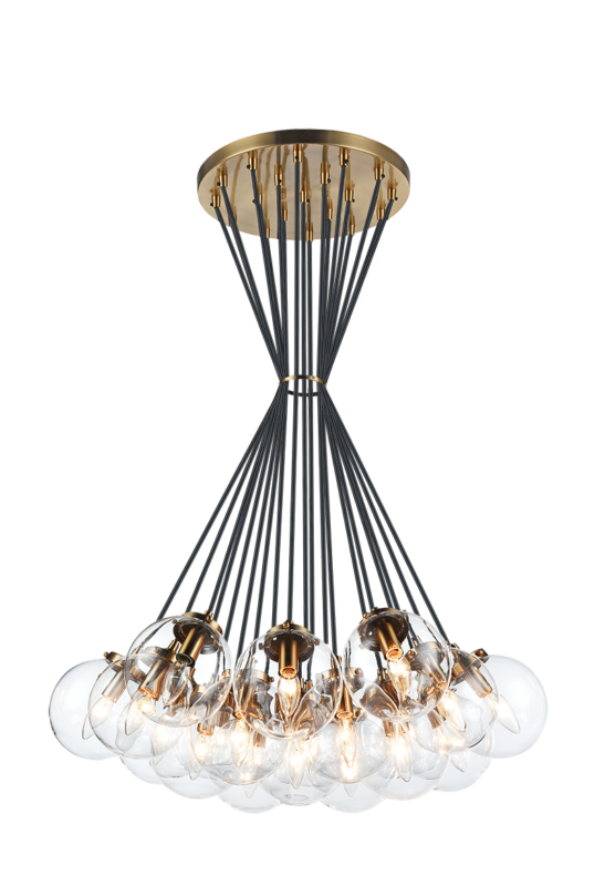 Luminaire suspendu | THE BOUGIE - Laiton — Abat-jour fermé