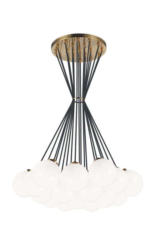 Luminaire suspendu | THE BOUGIE - Laiton — Abat-jour ouvert