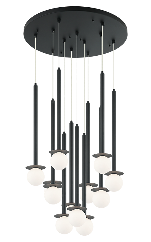 Luminaire suspendu | REIGNDROP - Noir