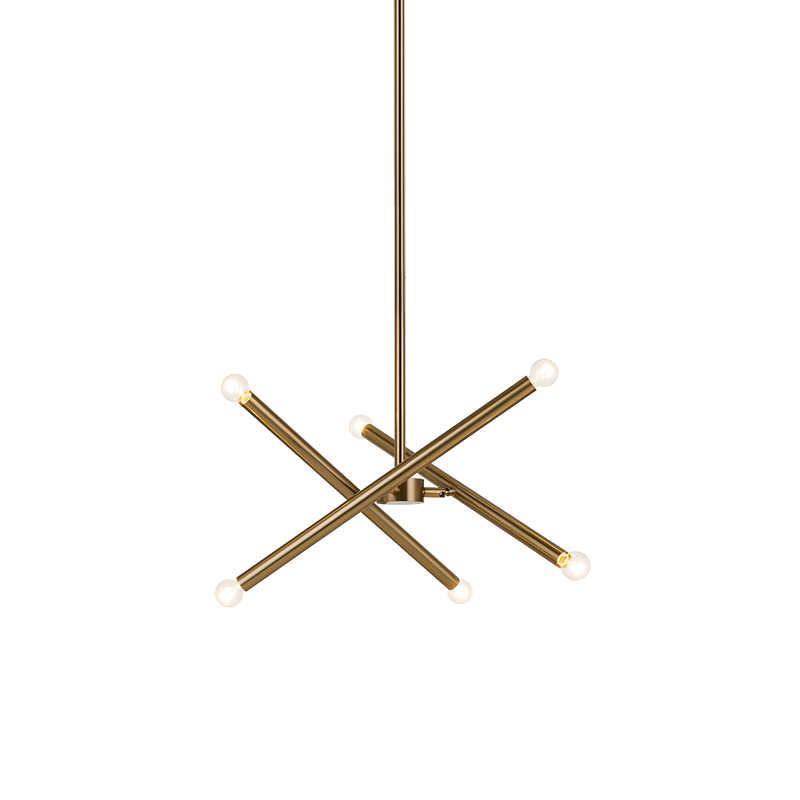 Luminaire suspendu | MATCHSTIX - Laiton — Abat-jour fermé