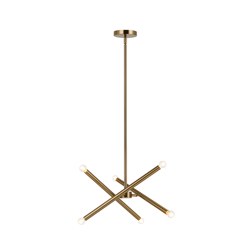 Luminaire suspendu | MATCHSTIX - Laiton — Abat-jour fermé