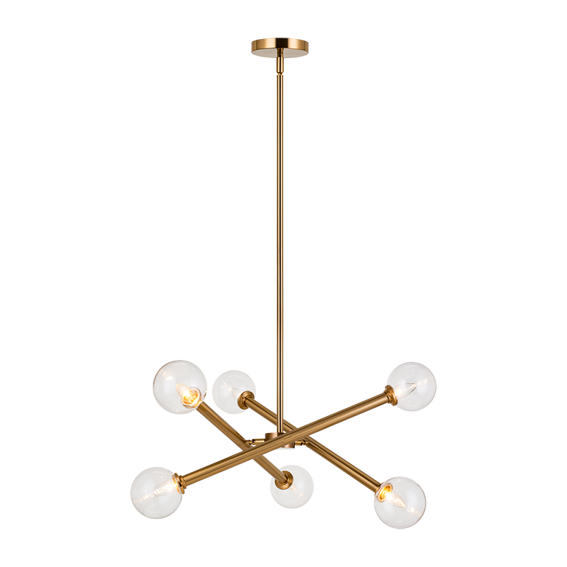 Luminaire suspendu | MATCHSTIX - Laiton — Abat-jour fermé