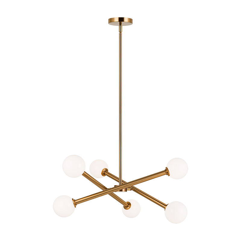 Luminaire suspendu | MATCHSTIX - Laiton — Abat-jour ouvert