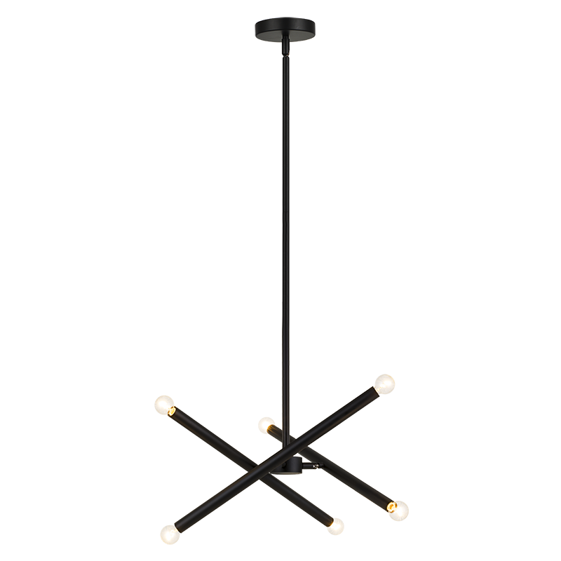 Luminaire suspendu | MATCHSTIX - Noir — Abat-jour ouvert