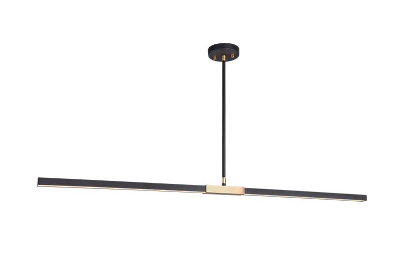 Luminaire suspendu | LINEARE - Noir et laiton