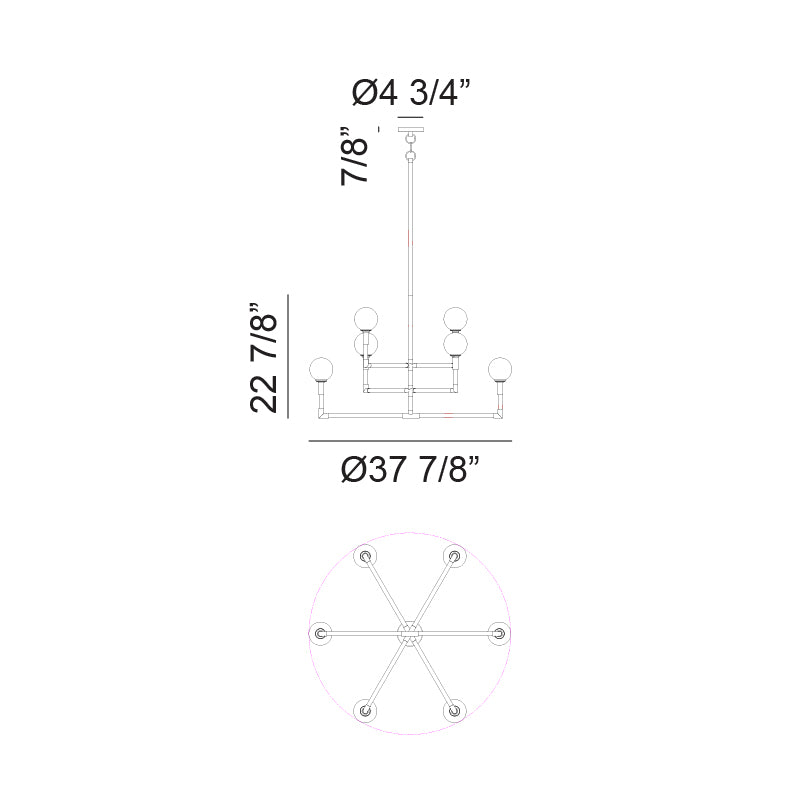 Luminaire suspendu | CANDLESTIX - Laiton — Abat-jour fermé