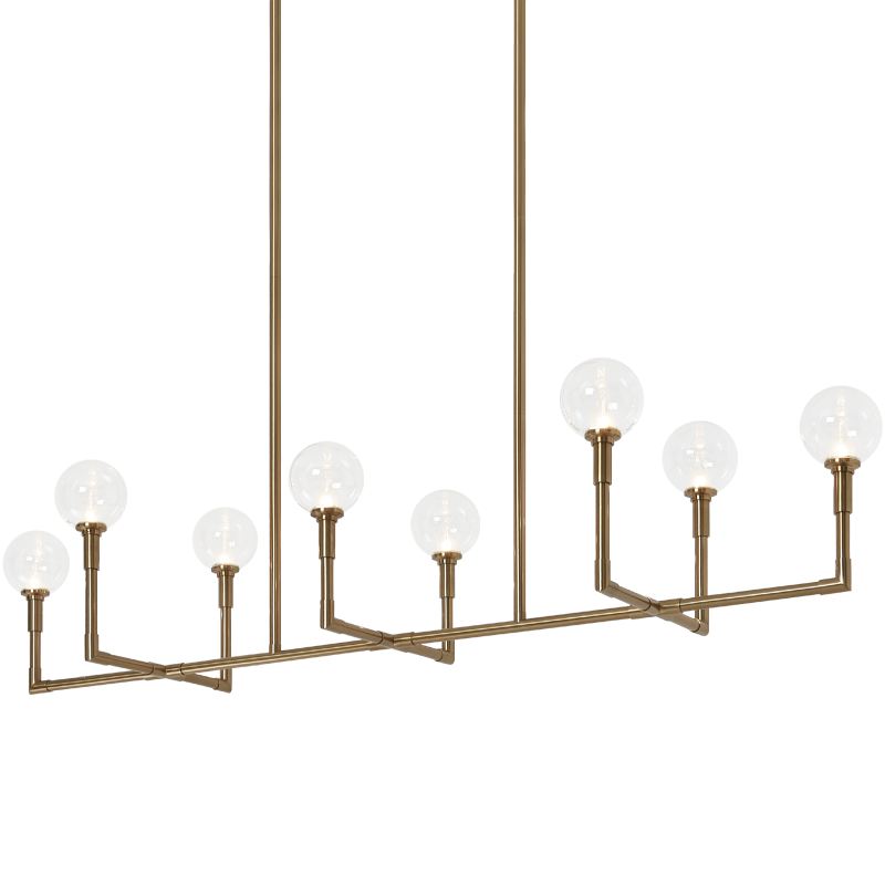 Luminaire suspendu | CANDLESTIX - Laiton — Abat-jour fermé