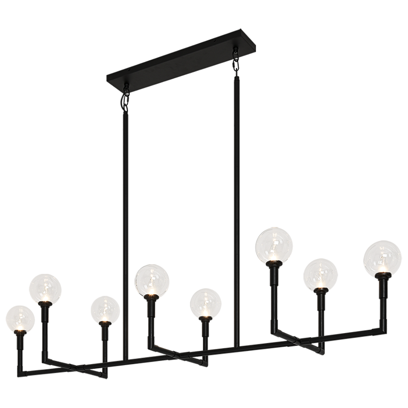 Luminaire suspendu | CANDLESTIX - Noir — Abat-jour fermé