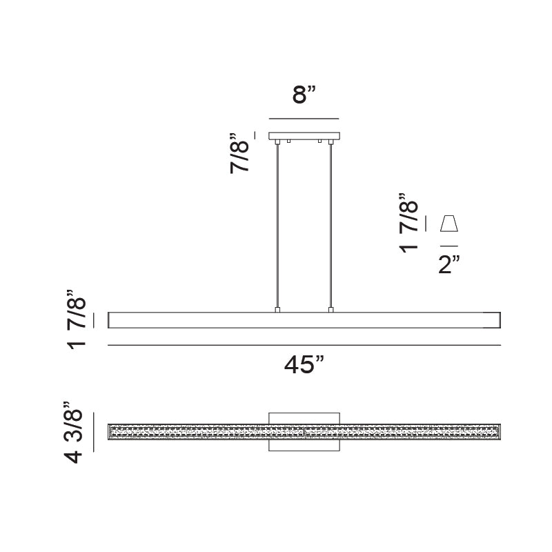 Luminaire suspendu |  ISOSCELES  - Noir
