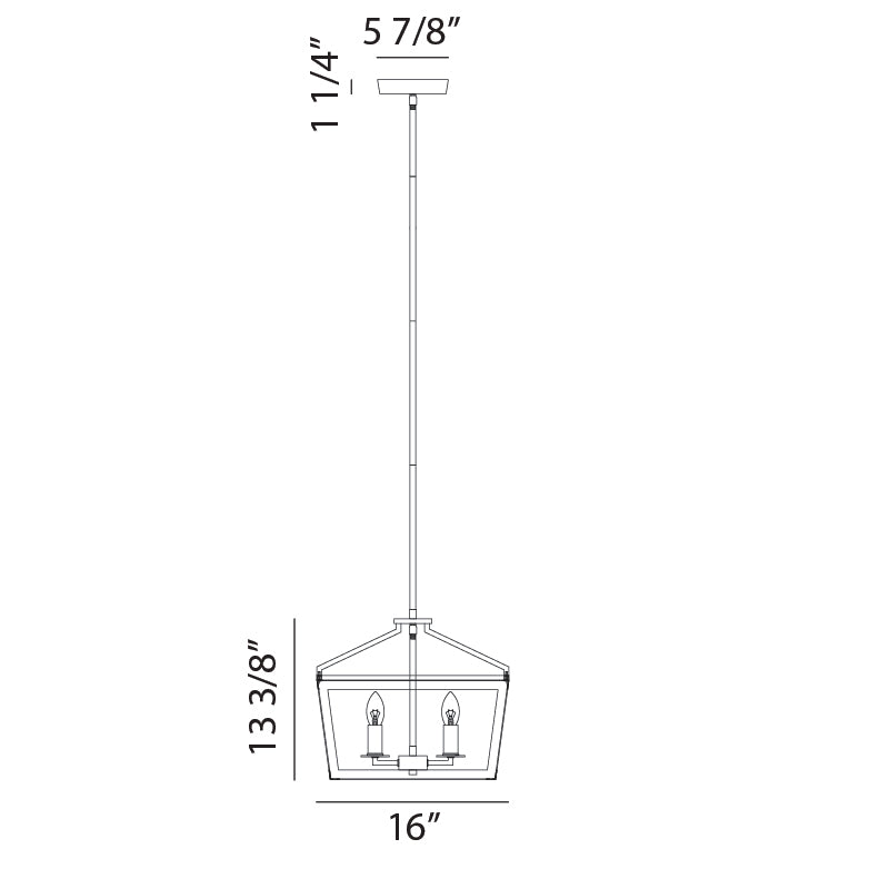 Luminaire suspendu | MAVONSHIRE - Blanc et laiton