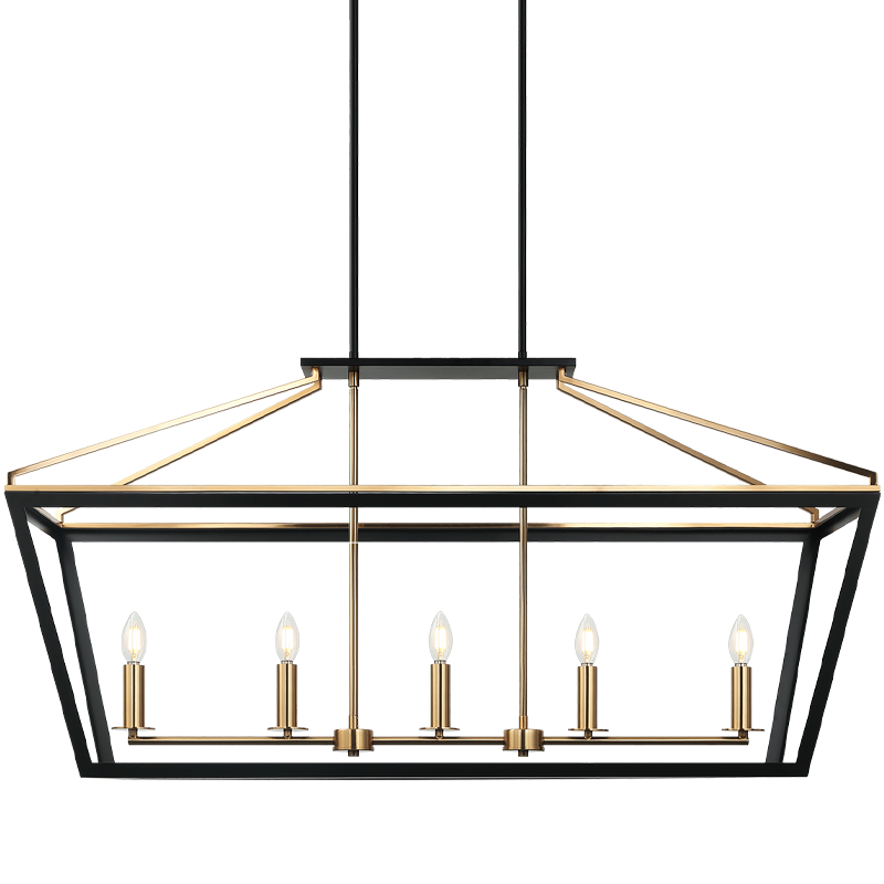 Luminaire suspendu | MAVONSHIRE - Noir et laiton