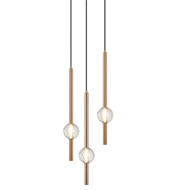 Luminaire suspendu | WINDCHIMER - Laiton
