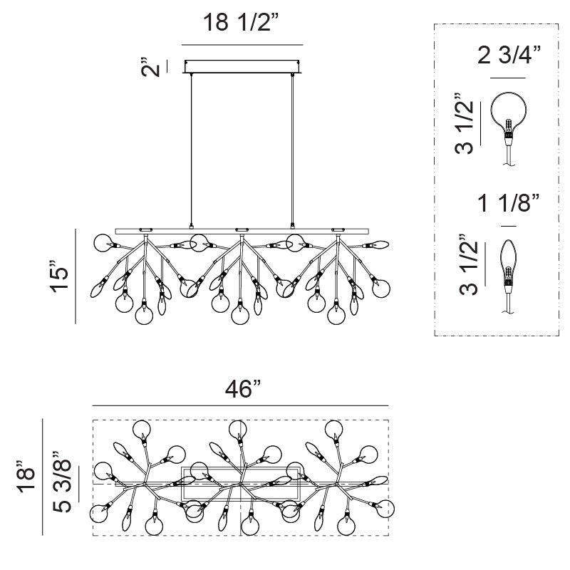 Luminaire suspendu | HYDRANGEA BLOOM - Or