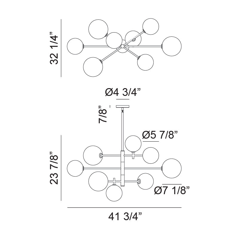 Luminaire suspendu | AVERLEY - Laiton