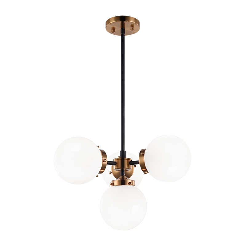 Luminaire suspendu | MARU - Laiton — Abat-jour ouvert