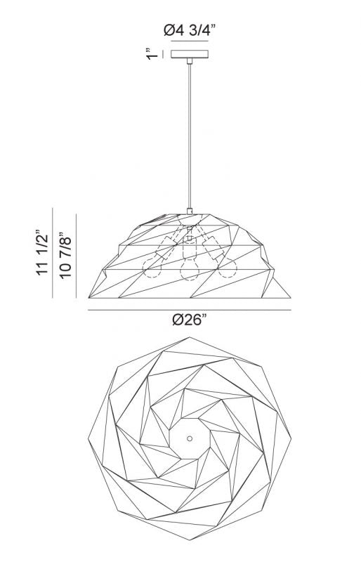 Luminaire suspendu | RIKU - Gris