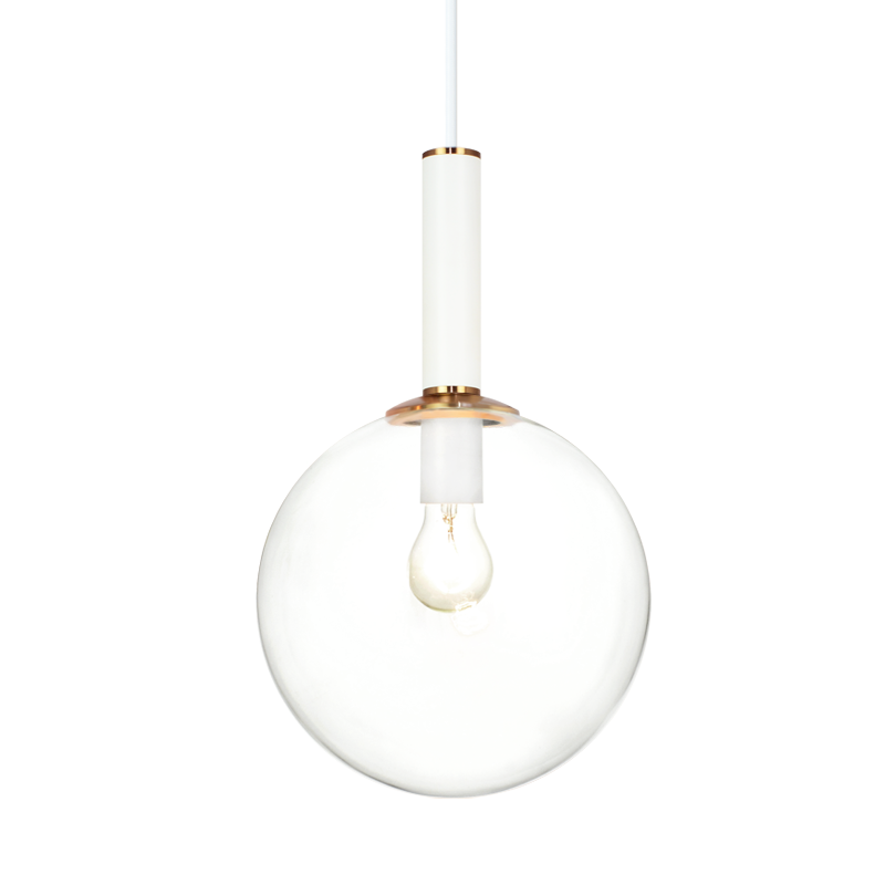 Luminaire suspendu | STELLAR - Laiton — Abat-jour fermé