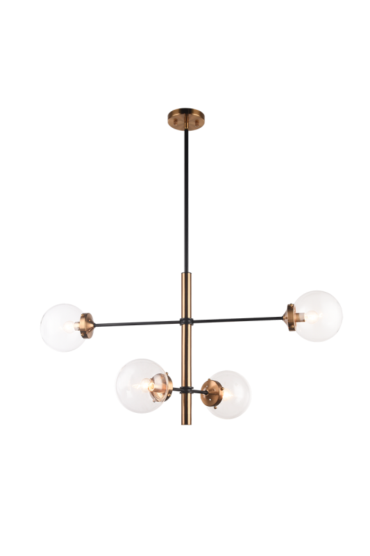 Luminaire suspendu | ENCHANT - Laiton — Abat-jour fermé