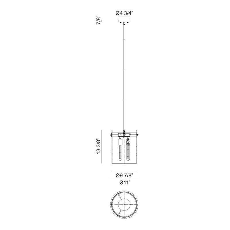 Luminaire suspendu | ZALE - Chrome