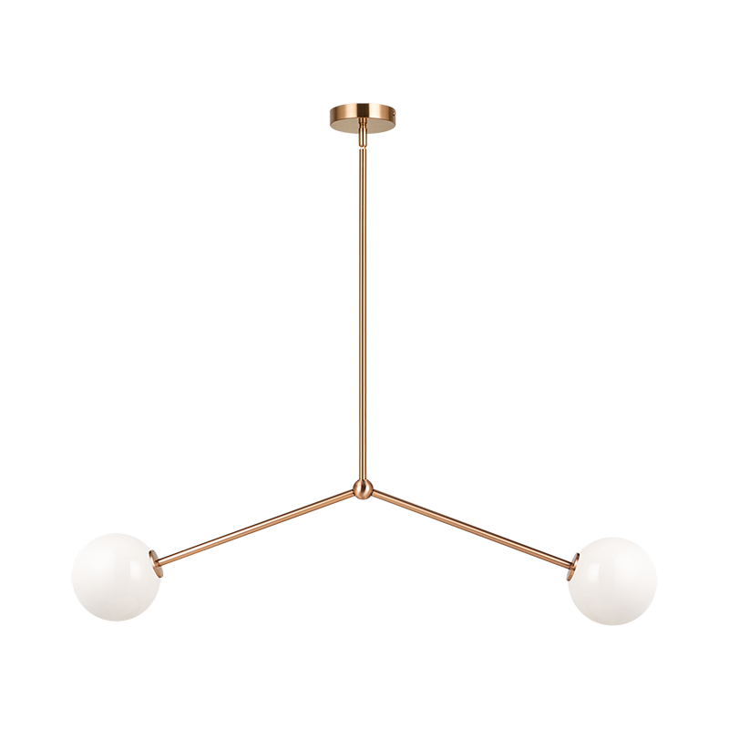 Luminaire suspendu | NOVO - Laiton — Abat-jour ouvert