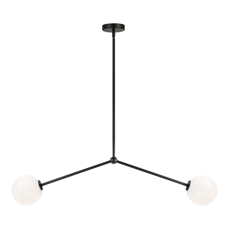 Luminaire suspendu | NOVO - Noir — Abat-jour ouvert