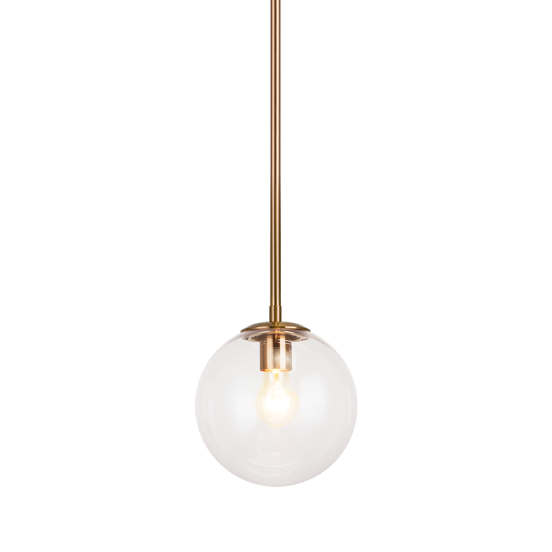 Luminaire suspendu | NOVO - Laiton — Abat-jour fermé