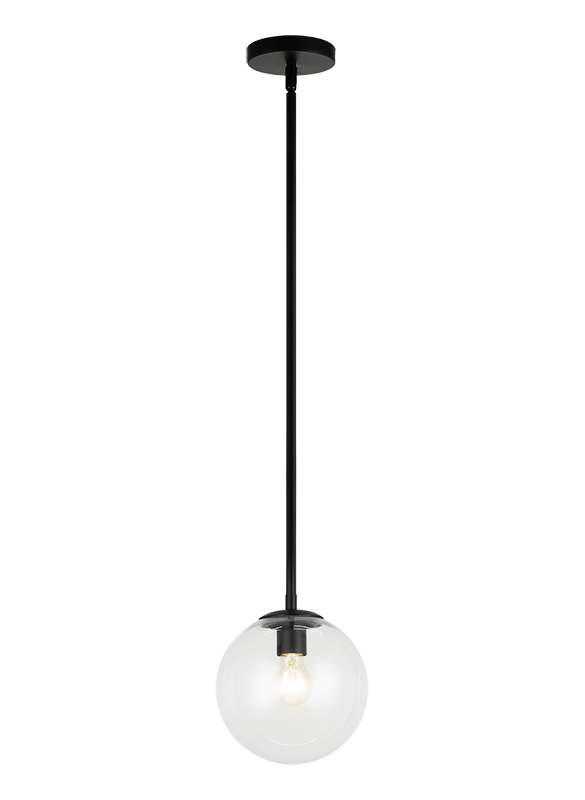 Luminaire suspendu | NOVO - Noir — Abat-jour fermé