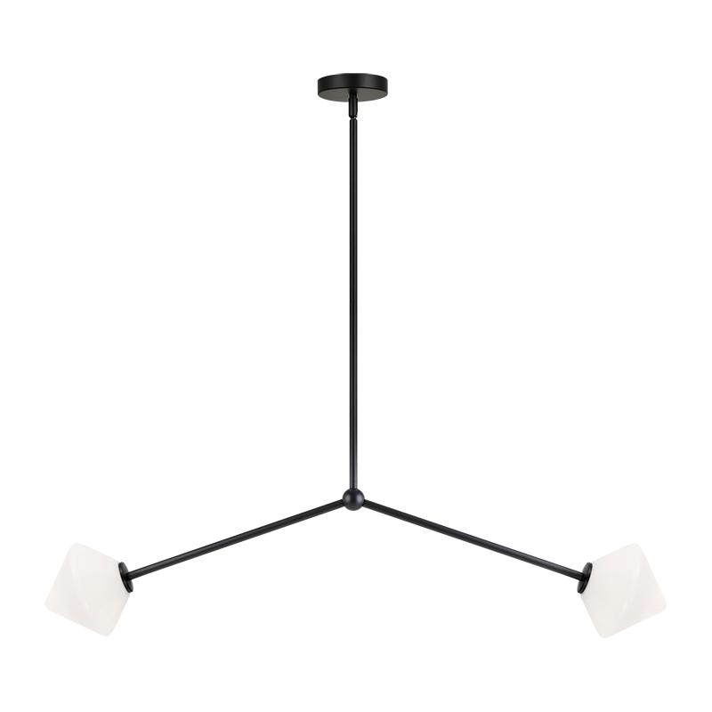 Luminaire suspendu | NOVO - Noir — Abat-jour ouvert