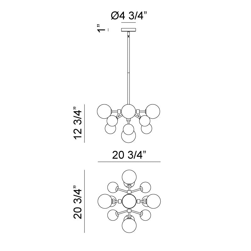 Luminaire suspendu Laiton | NOVU - Laiton
