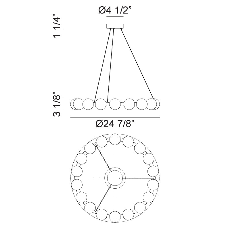 Luminaire suspendu Or oxydé | ONI - Or oxydé