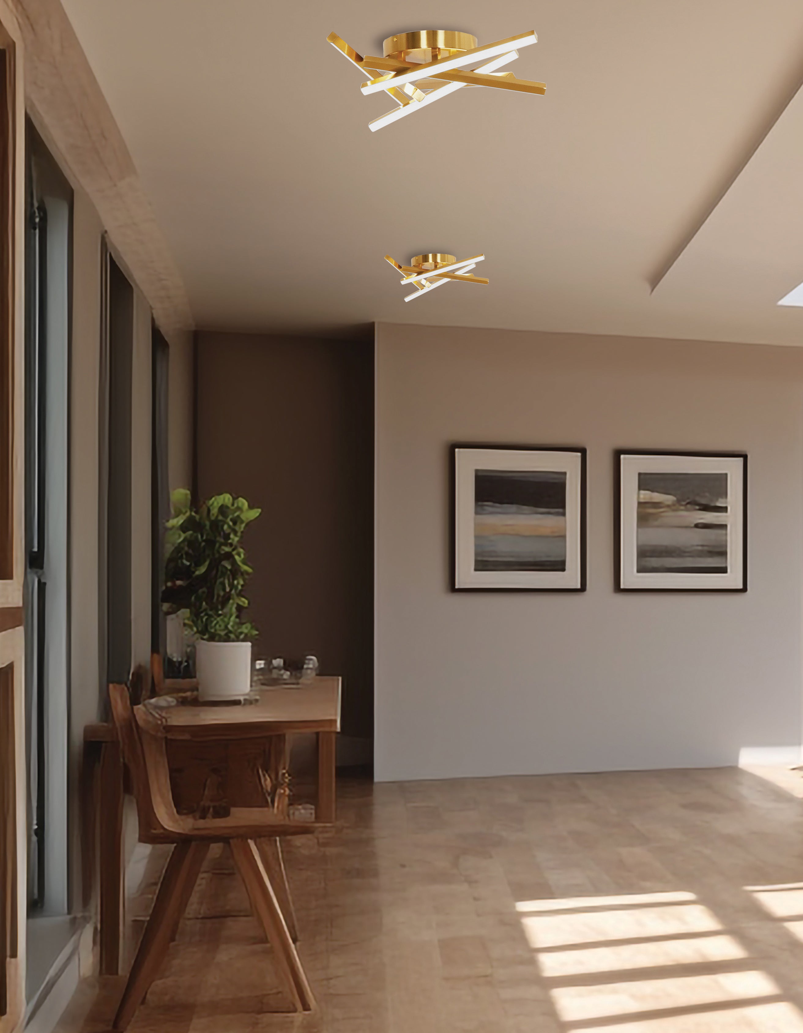 Plafonnier Laiton vieilli | CARLY