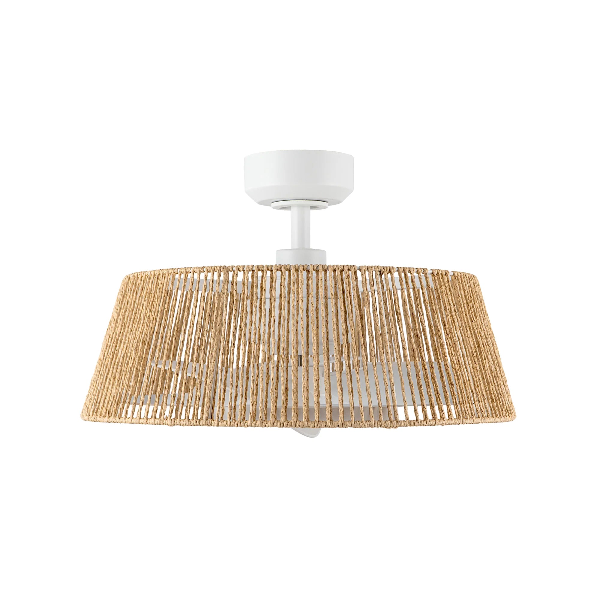 ISLA Ventilateur Blanc DEL INTÉGRÉ - CF41424-WH/BR-5CCT | KUZCO