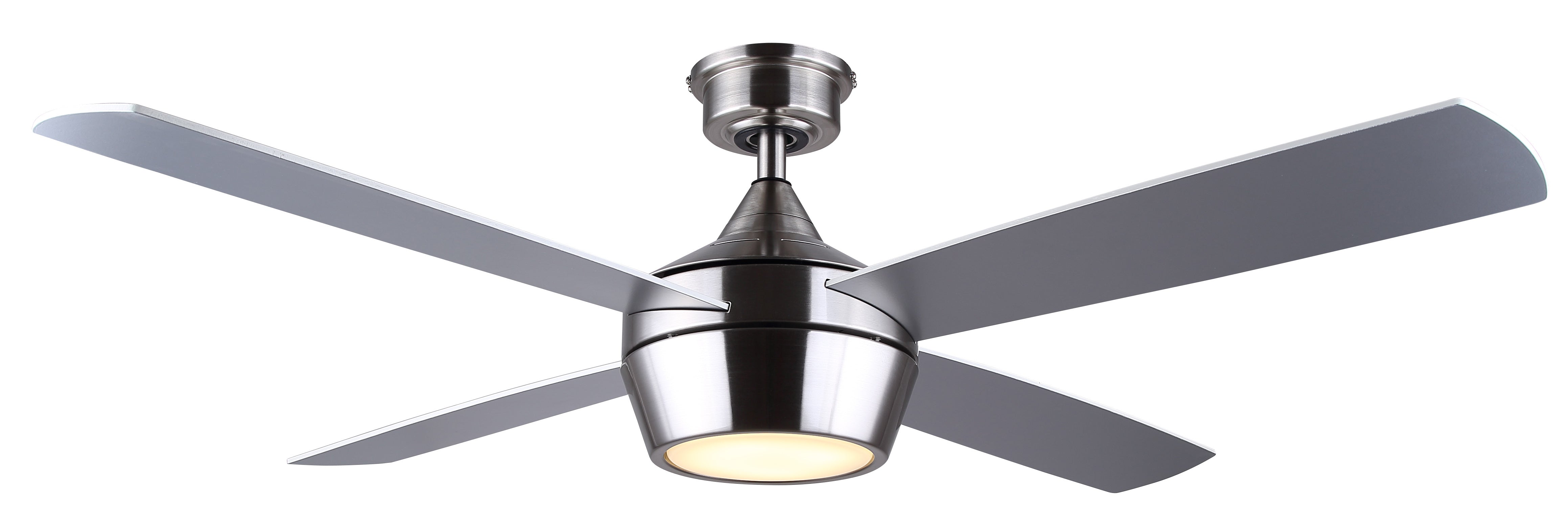 CFAN-52" Ventilateur Nickel DEL INTÉGRÉ - CF52JUD4BN | CANARM