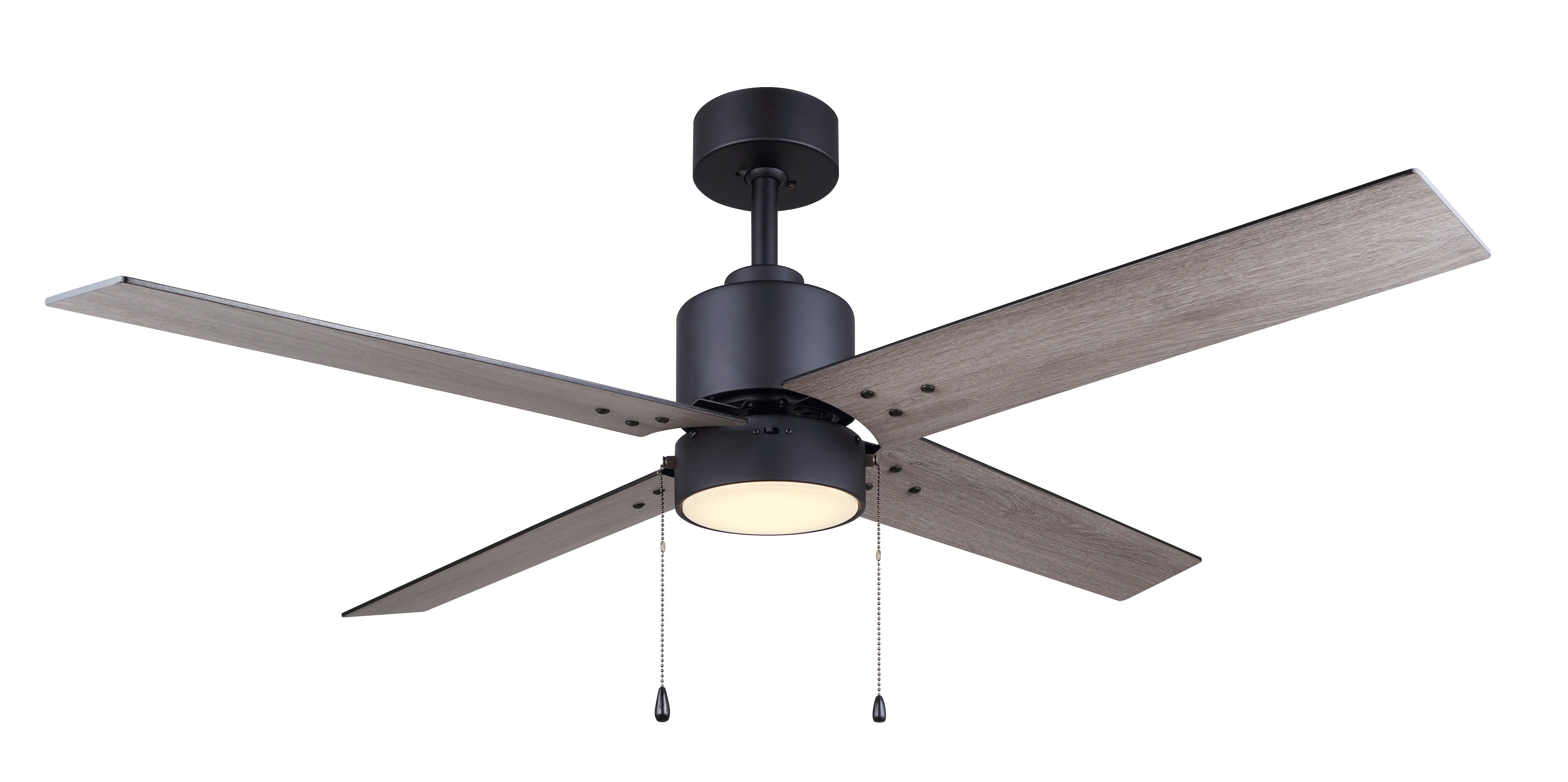 CFAN-52" Ventilateur Noir DEL INTÉGRÉ - CF52TAT4BK-ES | CANARM