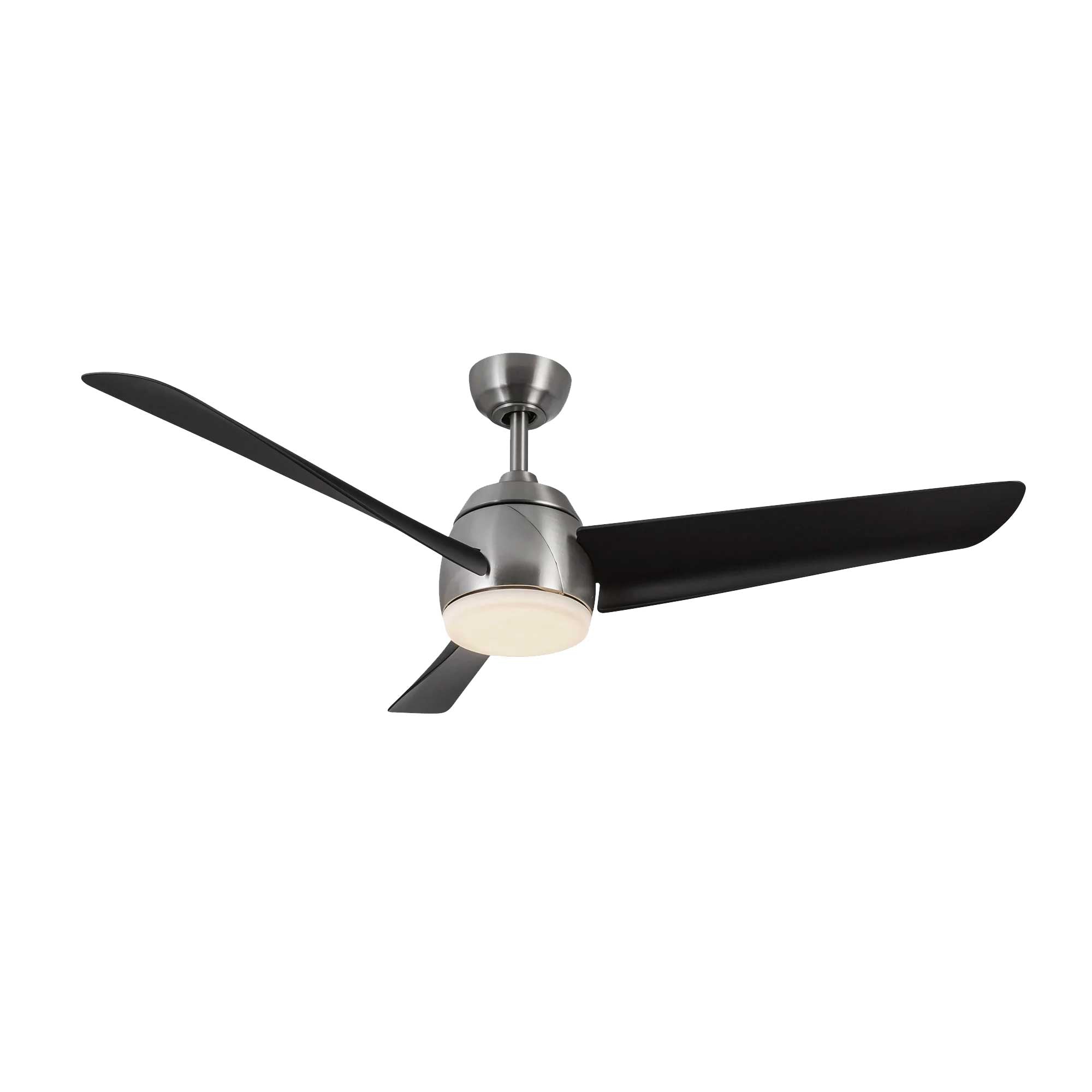 THALIA Ventilateur Nickel, Noir DEL INTÉGRÉ - CF91954-BN/MB | KUZCO